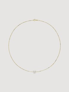 Geelgouden ketting Judith met parel