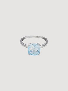 Witgouden ring Unique met edelsteen