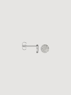 Witgouden oorbellen Studs Ronds Scintillants met diamanten