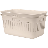 Brabantia Collect-It Wasmand 40 liter - Set van 2 - Beige