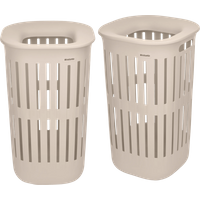 Brabantia Collect-It Wasmand 55 liter - Set van 2 -  Beige