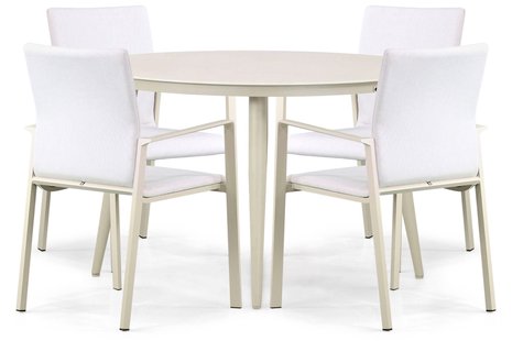 Lifestyle Rome/Vienna 120 cm dining tuinset 5-delig
