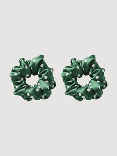Scrunchies S25136 van 14 momme 6A premium moerbeizijde, 2-delig