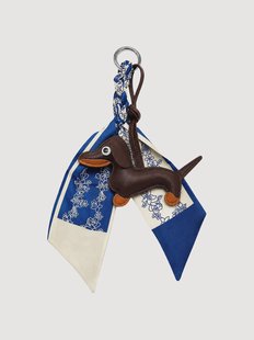 Handgemaakte tas Charm Dachshund van vegan leer