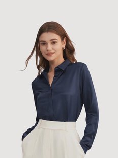 Charmeuse zijden damesblouse Basic