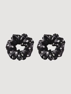 Scrunchies S25137 van premium moerbeizijde 14 Momme 6A, 2-delig