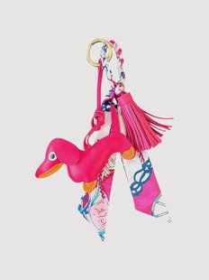 Handgemaakte tas Charm Dachshund van vegan leer