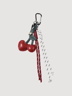 Handgemaakte tas Charm Cherry van vegan leer
