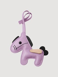 Handgemaakte tas Charm Horse van vegan leer