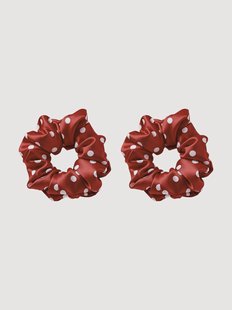 Scrunchies S25135 van premium moerbeizijde 14 Momme 6A, 2-delig
