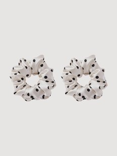 Scrunchies S25133 van premium moerbeizijde 14 Momme 6A, 2-delig