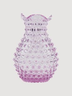 Mondgeblazen design vaas Hobnail Blonde, H 21 cm