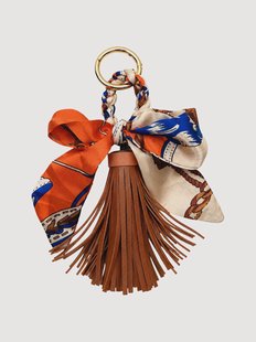 Handgemaakte tas Charm Tassel van vegan leer