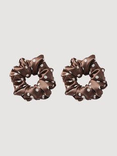 Scrunchies S25153 van 6A premium moerbeizijde, 2-delig