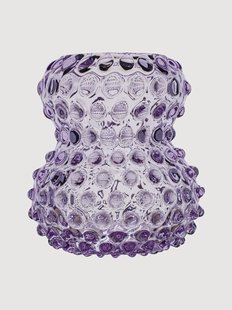 Mondgeblazen design vaas Hobnail Birdie, H 13 cm