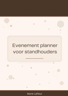 Evenementplanner voor standhouders