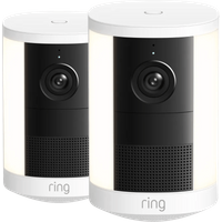 Ring Spotlight Camera 2e Generatie Batterij Wit Duo Pack