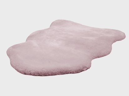 KAYOOM Vloerkleed Rabbit (Schapenvacht, Lichtroze, 60cm x 90cm)