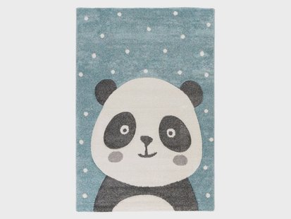 KAYOOM Kinder vloerkleed (Pandablauw, 80cm x 150cm)