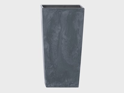 PROSPERPLAST Bloempot (Antraciet in betonlook, 33 x 33 x 61 cm)
