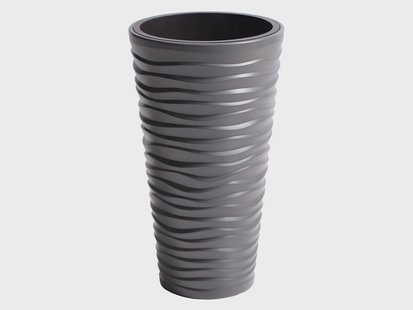 PROSPERPLAST Bloempot (Grijs, 35 x 35 x 62 cm)