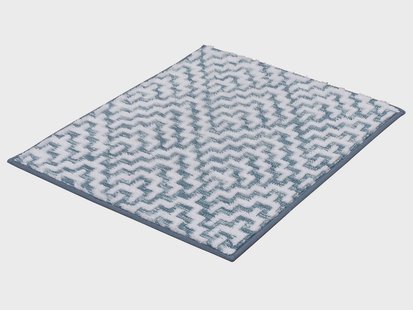 Kleine Wolke Badmat Botany (Blauw, 50 x 60 cm)