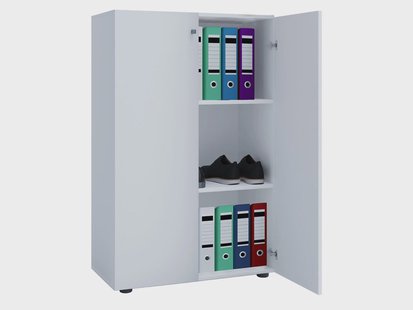 VCM Kast Lona (Openslaande deuren, Wit, XL)