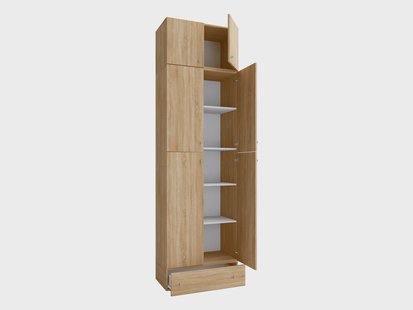 VCM Kast Lona (Draaideuren, blad en lade, sonoma eik, XXl)