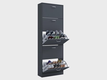 VCM Schoenenkast Sipos (Antraciet, XL)