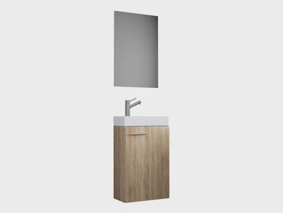 VCM Gastenwastafel Slito (Spiegel, sonoma eik)