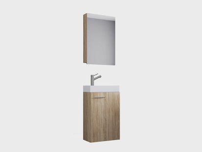 VCM Gastenwastafel Slito (Spiegelkast, sonoma eik)
