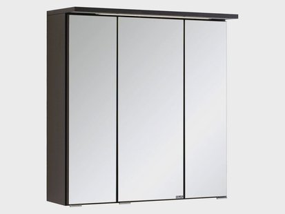 HELD Badkamer spiegelkast Bologna 3D (LED-inbouwlamp, Donkergrijs, 60 cm)