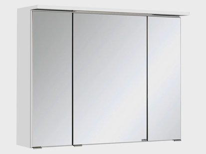 HELD Badkamer spiegelkast Bologna 3D (LED-inbouwlamp, Wit, 80 cm)