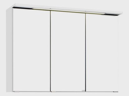 HELD Badkamer spiegelkast Bologna 3D (LED-inbouwlamp, Wit, 90 cm)