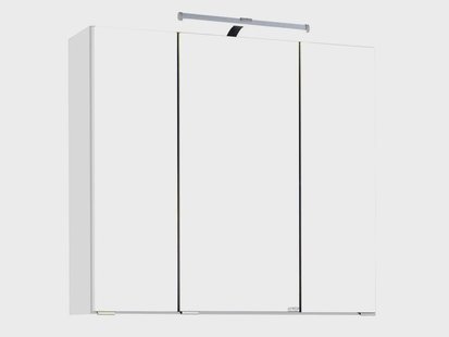 HELD Badkamer spiegelkast Bologna 3D (LED opbouwlamp, Wit, 70 cm)