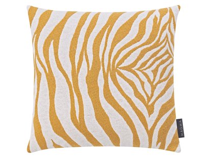MAGMA Kussenhoes ZEBRA (Mosterdgeel, 40 x 40 cm)