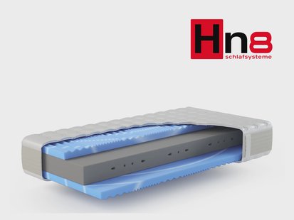 HN8 SCHLAFSYSTEME 7-Zonen Koudschuimmatras XXL Gelstar KS (Extra stevig (H4), 90 x 210 cm)