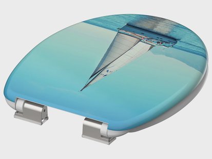 SCHÜTTE WC zitting duroplast, met soft-close-mechanisme (Zeilboot)