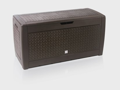 PROSPERPLAST Opbergbox tuin 310 L (Vlechtwerk, Bruin, 1,19 x 0,6 x 0,48 m)