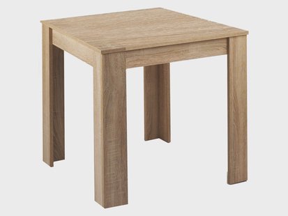 BYLIVING Eettafel Nepal, onderhoudsvriendelijk. (sonoma eik, 80 x 80 cm)