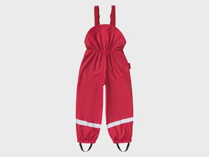 Playshoes Peuters meisjes / jongens regen-tuinbroek met reflectoren (Rood, 110/116)