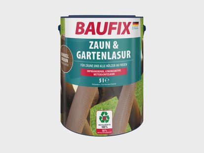 BAUFIX Schutting- en tuinbeits 5 liter (Donkerbruin satijnglans)