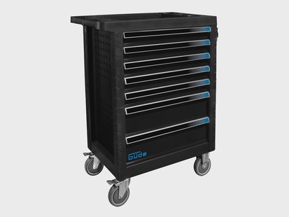 GÜDE Gereedschapswagen GW7 Black Line, met gereedschapsset