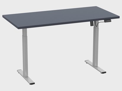 VCM Elektrisch verstelbaar bureau E-Lona (Antraciet/zilver, 140 x 80 cm)