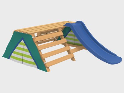 PLAYTIVE Tipi met glijbaan