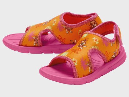 Meisjes badsandalen (Oranje/donkerroze, 27)