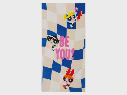 Strandhanddoek / kinderen strandponcho (Powerpuff Girls strandlaken)