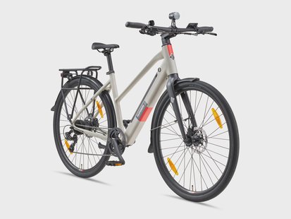 TELEFUNKEN Elektrische fiets City UH210 28 (Zijdegrijs, 28)