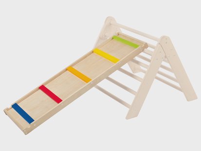 PLAYTIVE Houten 2-in-1 glijbaan