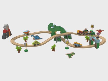 Playtive Houten treinset (Dinosaurus)